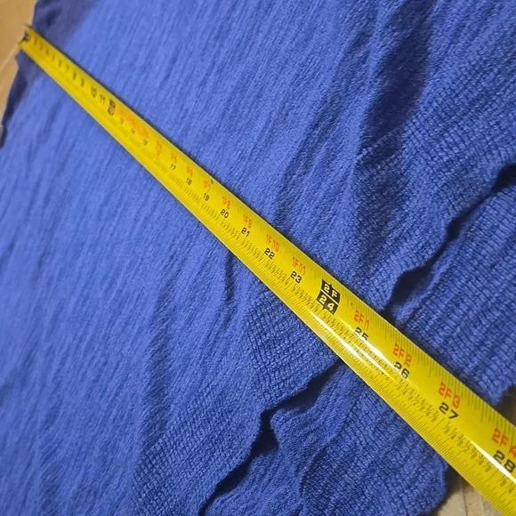 Anthropologie Moth Doman Sleeve Tunic Sweater Blue L - Picture 7 of 9